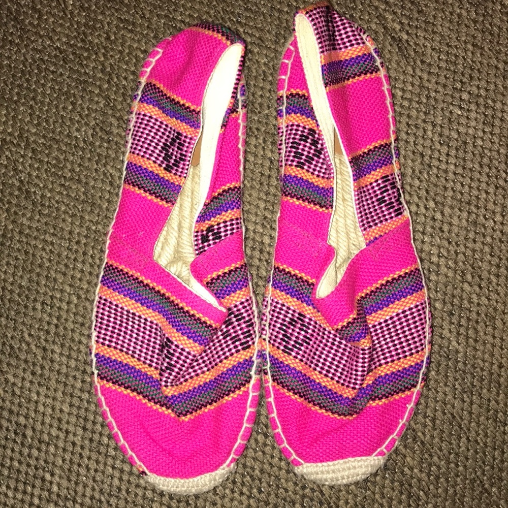 NWOT J.crew size 8 pink Sandals with straw soles